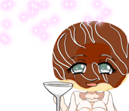 Lovely Girls Donut White Day sticker #15045457