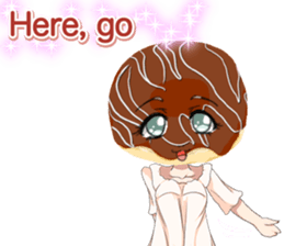 Lovely Girls Donut White Day sticker #15045465