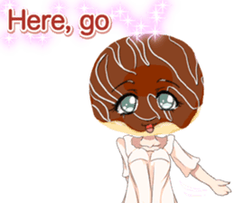 Lovely Girls Donut White Day sticker #15045465