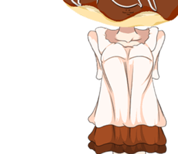 Lovely Girls Donut White Day sticker #15045469