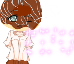 Lovely Girls Donut White Day sticker #15045473