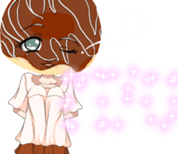 Lovely Girls Donut White Day sticker #15045473