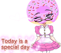 Lovely Girls Donut White Day sticker #15045474