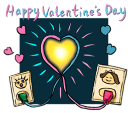 Heart of the Valentine's Day sticker #15047003