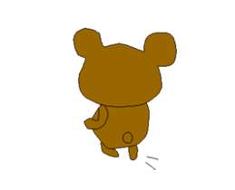 moving bear!! sticker #15047318
