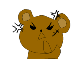 moving bear!! sticker #15047320