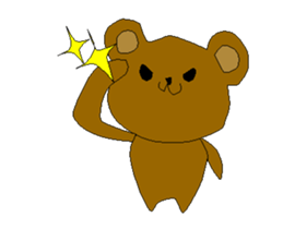 moving bear!! sticker #15047323