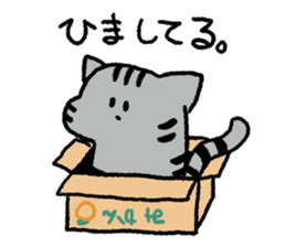 Silver tabby<Cat sticker> sticker #15047694