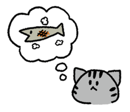 Silver tabby<Cat sticker> sticker #15047698