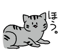 Silver tabby<Cat sticker> sticker #15047703