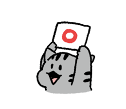 Silver tabby<Cat sticker> sticker #15047707