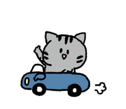 Silver tabby<Cat sticker> sticker #15047723