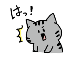 Silver tabby<Cat sticker> sticker #15047724