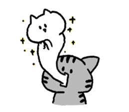 Silver tabby<Cat sticker> sticker #15047730