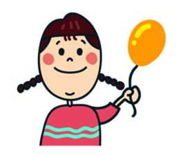 Braids girl sticker #15047819