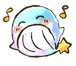 Whale stars and Moon Shark sticker #15048253