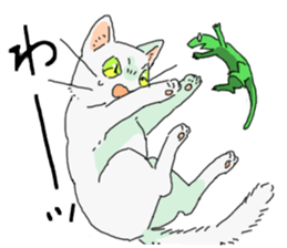 White<Cat sticker> sticker #15048347