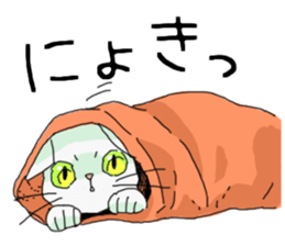 White<Cat sticker> sticker #15048351