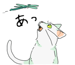 White<Cat sticker> sticker #15048357