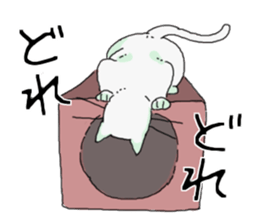 White<Cat sticker> sticker #15048362
