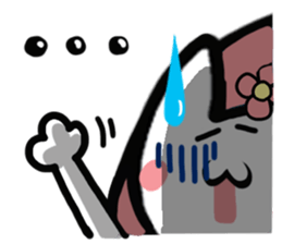 Kitty of a hat2. sticker #15048381