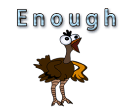 Little ostrich(English) sticker #15048921