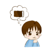 Chocolate love sticker #15048925