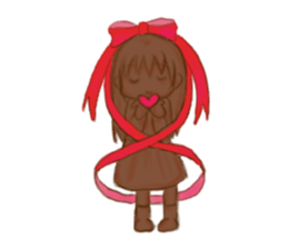 Chocolate love sticker #15048928