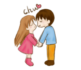 Chocolate love sticker #15048931