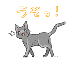Russian Blue<Cat sticker> sticker #15048950