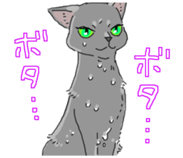 Russian Blue<Cat sticker> sticker #15048953