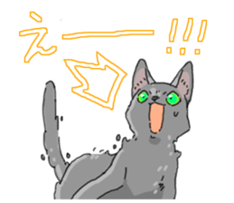 Russian Blue<Cat sticker> sticker #15048969