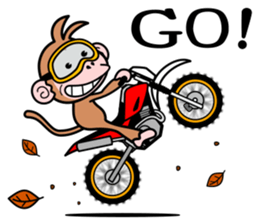 monkey rider sticker #15049013