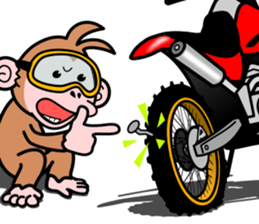 monkey rider sticker #15049019