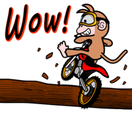 monkey rider sticker #15049022