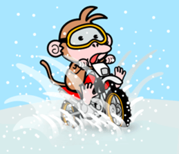monkey rider sticker #15049024