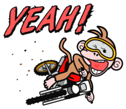 monkey rider sticker #15049025