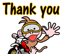 monkey rider sticker #15049027