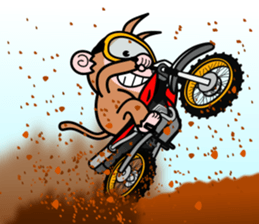 monkey rider sticker #15049028