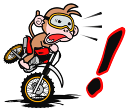 monkey rider sticker #15049031
