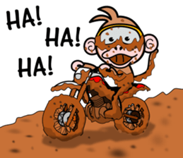 monkey rider sticker #15049032