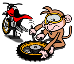 monkey rider sticker #15049033