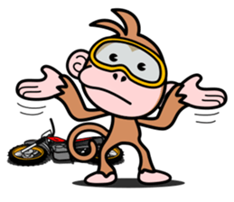 monkey rider sticker #15049036