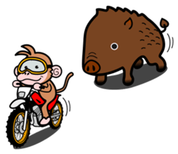 monkey rider sticker #15049037