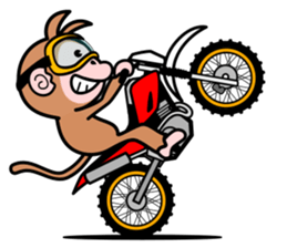 monkey rider sticker #15049038