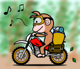monkey rider sticker #15049039