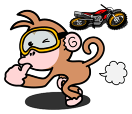monkey rider sticker #15049040