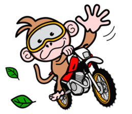 monkey rider sticker #15049041
