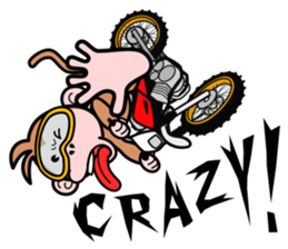 monkey rider sticker #15049042