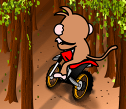 monkey rider sticker #15049043